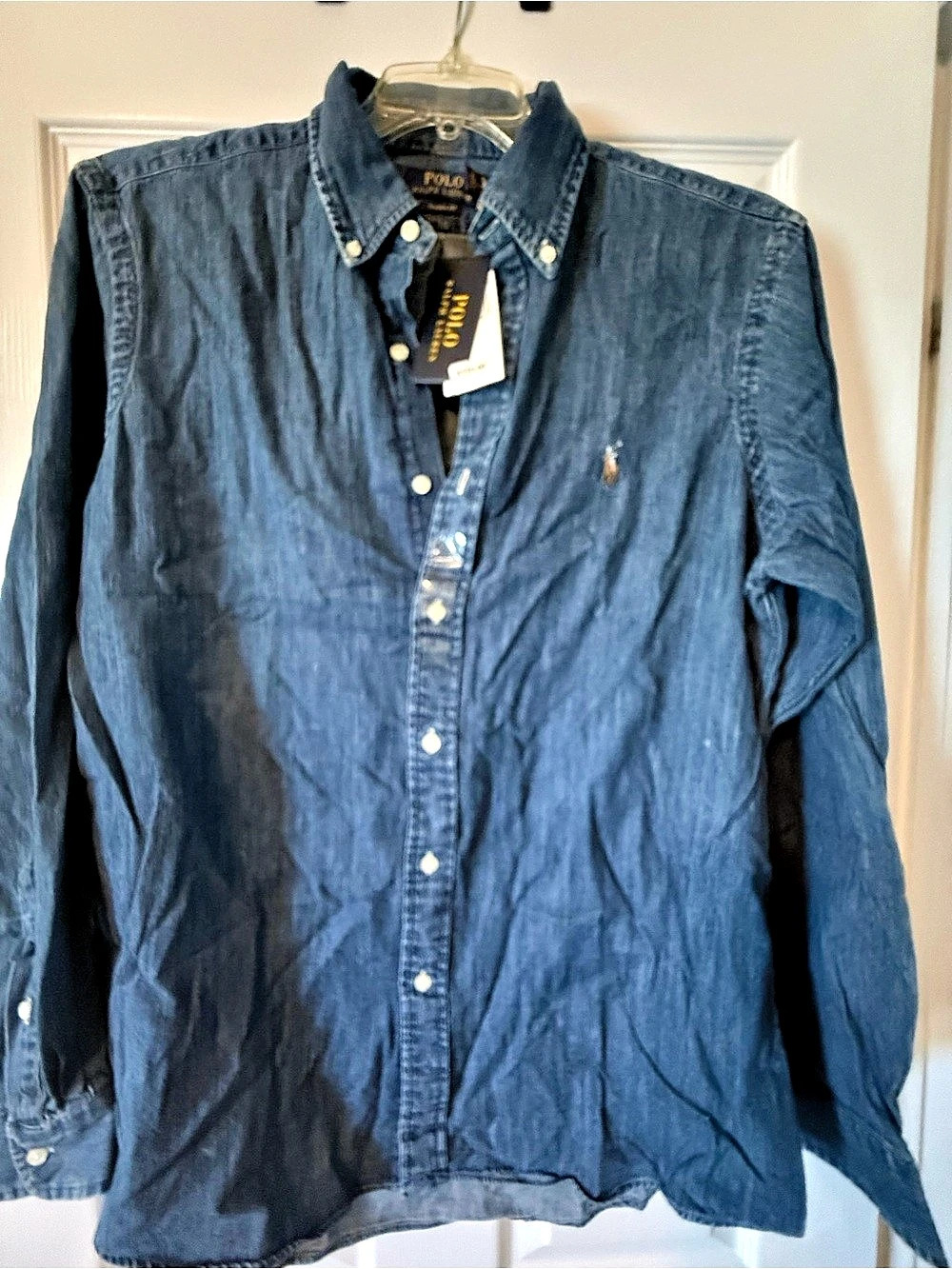 Polo Ralph Lauren Classic Fit Denim Shirt Blue